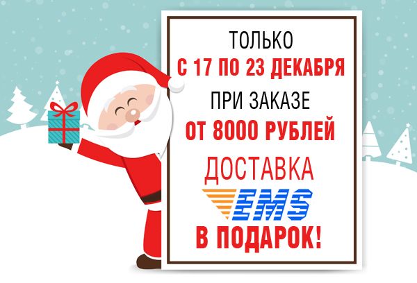 EMS в подарок с 17 по 23 декабря.
